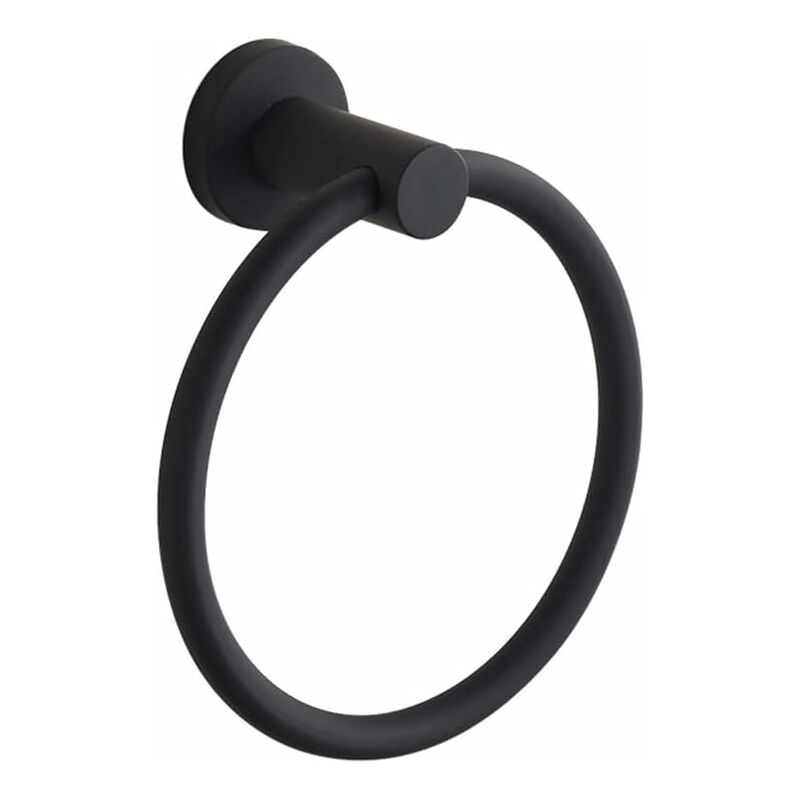 

Anillo de toalla montado en la pared de caucho negro 304