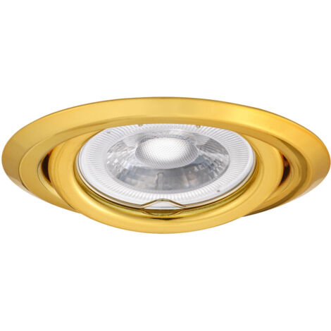 Anillo decorativo empotrado - Oro - acero - Ø97mm - GU10/Gx5.3