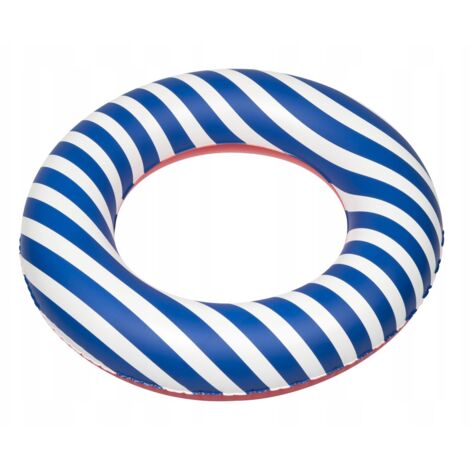ANILLO INFLABLE DE 55 CM CON RAYAS AZULES
