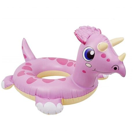 ANILLO INFLABLE PARA NADAR EN EL AGUA DE UNA PISCINA INFANTIL DINOSAURIO XXL 86CM