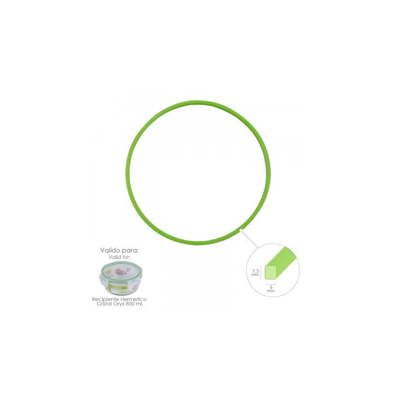 

Anillo silicona para recipiente hermetico cristal redondo 850 ml.