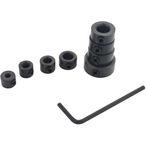Anillo tope de profundidad (paquete de 8) para brocas de madera de 3 a 16 mm, herramienta de posicionamiento y bricolaje para trabajos en metal.
