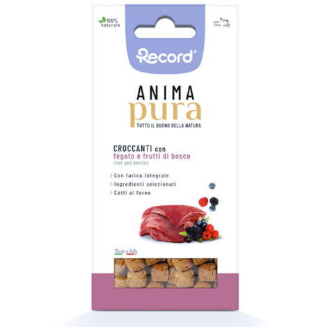 Anima Pura Croccanti con fegato e frutti di bosco per cani 75 g