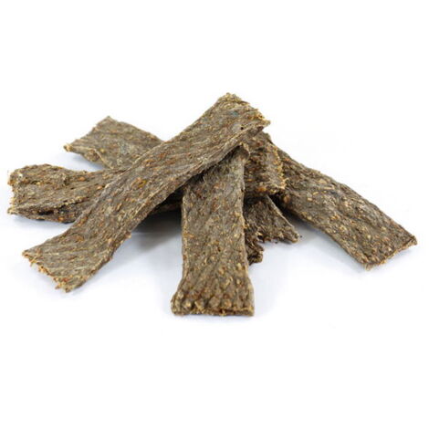 Anima Selvaggia snack essicati per cani strisce di carne di agnello 6 conf. da 75 g cad.