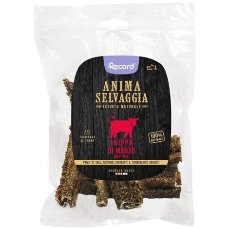 Anima Selvaggia snack essicati per cani trippa di manzo 6 Confezioni x 45 g cad