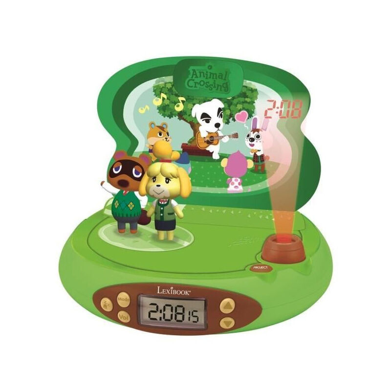 Les Tendances - Réveil Projecteur Animal Crossing en 3D avec Sons