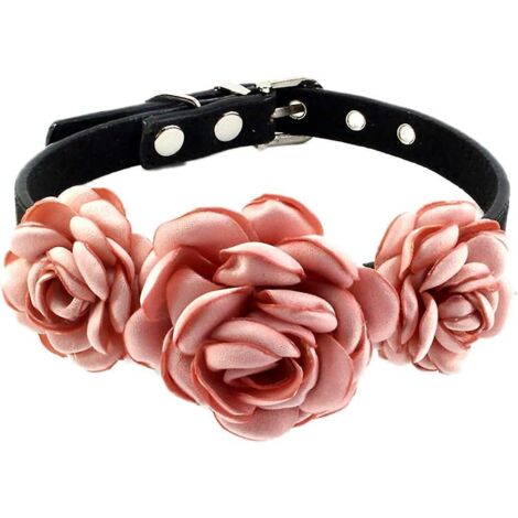 animal De Compagnie Collier De Chat Chien Fleur - Toilettage Pour Animaux Collier Avec Nud Papillon Vtements Cravate Accessoires Fte De Mariage Ch