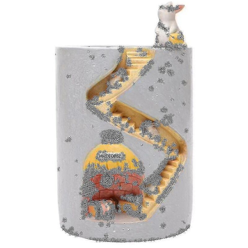 Fei Yu - Pot de fleurs en forme d'animal, plantes succulentes, récipient de plantation d'eau, pot décoratif pour lapin, ornement de bureau