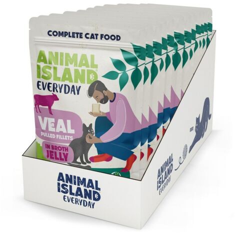 Animal Island NEW JELLY EVERYDAY Filetti di vitello sfilacciati in gelatina 48X85g