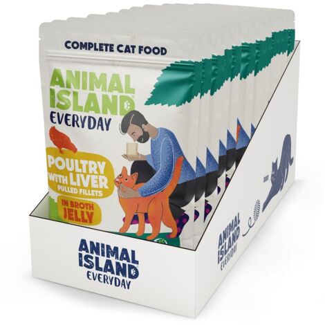 Animal Island NUOVA GELATINA QUOTIDIANA 12 CONFEZIONI 12X85g
