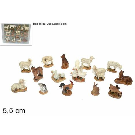 ANIMALI PRESEPE PICCOLI 15 PZ IN BOX