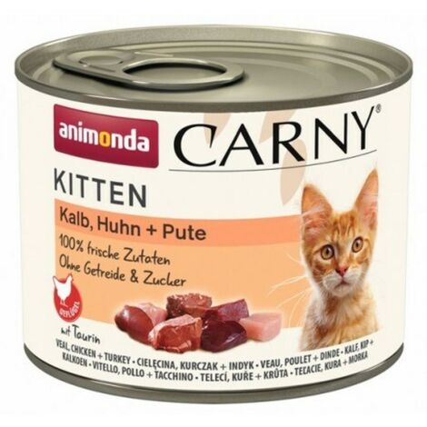 Animonda carny kitten veal chicken turkey  - comida hÚmeda para gatos - 200g