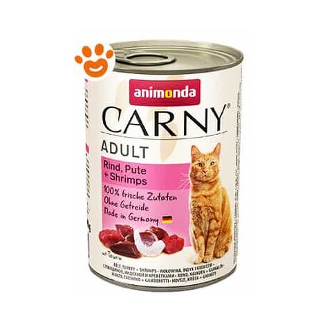 Animonda Cat Adult Manzo, Tacchino e Gamberetti - Animonda Cat Adult Manzo, Tacchino e Gamberetti - Lattina Da 400 Gr