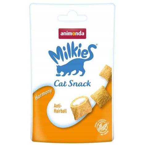 Animonda Cat  Milkies  Premios crujientes sin cereales para gatos - Harmony 30 g