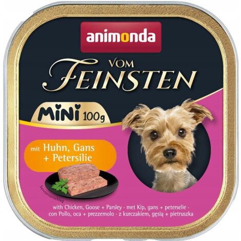 Animonda Dog  Vom Feinsten Mini  Nassfutter für kleine Hunderassen 100 g - Huhn, Gans, Petersilie 100 g