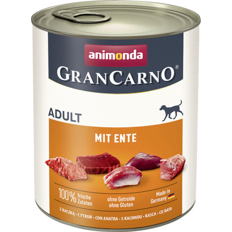 Animonda GranCarno Hundenassfutter Adult Ente 800 g Nassfutter