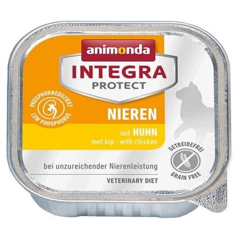 Animonda Integra Protect - Alimento per gatti con problemi renali, pollo 100g
