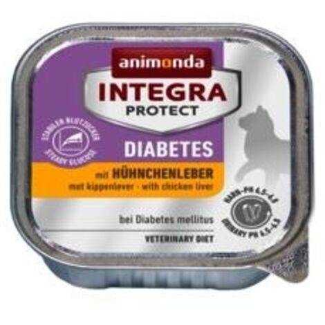 Animonda Integra Protect Diabetes - alimento húmedo para gatos, hígado de ave 100 g