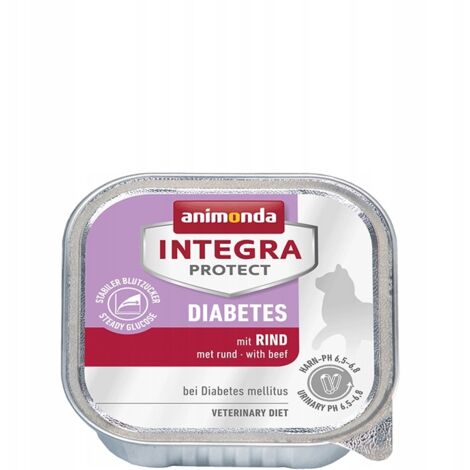 Animonda Integra Protect Diabetes - Katzen Nassfutter mit Rind, 100g