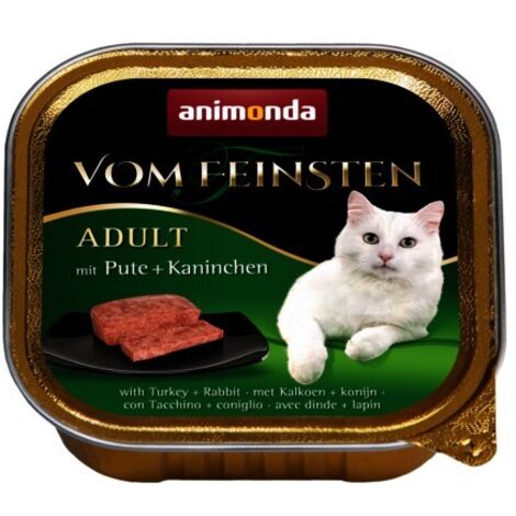 Animonda Vom Feinsten Classic Cat - Tacchino e Coniglio 100g - Cibo Umido per Gatti Adulti