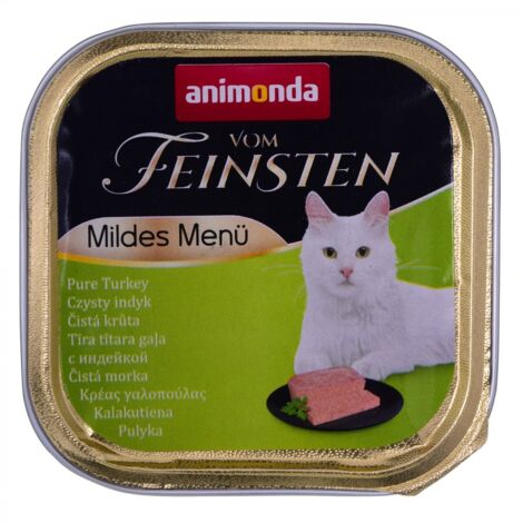 ANIMONDA Vom Feinsten Mildes Menu Pute pur - cibo umido per gatti - 32x100 g