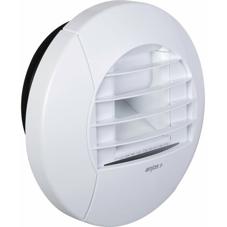 Anjos Ventilation – Bouche hygroréglable VMC 125mm – Débit d'air 5 à 40 m³/h – Installation sur conduit Ø 125mm – Pour extraction dans salles de bains