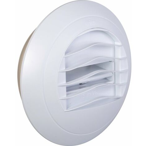 Anjos Ventilation – Bouche d'extraction VMC autoréglable ALIZÉ simple débit 15 m³/h – Diamètre 125 mm – Manchette à joint – Norme NF EN 13141-2
