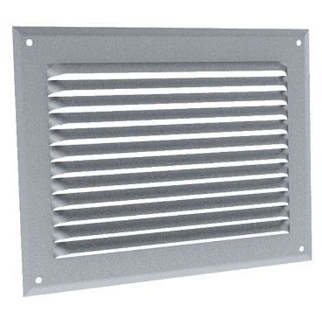 Anjos Ventilation – Grille aération VMC 6634 – Aluminium anodisé 240 x 140 mm – Épaisseur 10/10e – Installation facile avec grillage anti-moustiques - AN 240 X