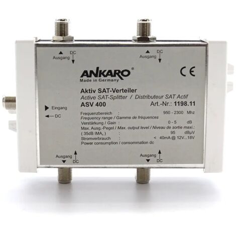 ANKARO ASV400 – AKT 1x4 SAT-Splitter