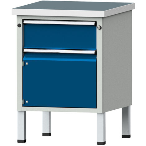 ANKE, Établi compact, l x p 605 x 650 mm, 1 tiroir, 1 armoire