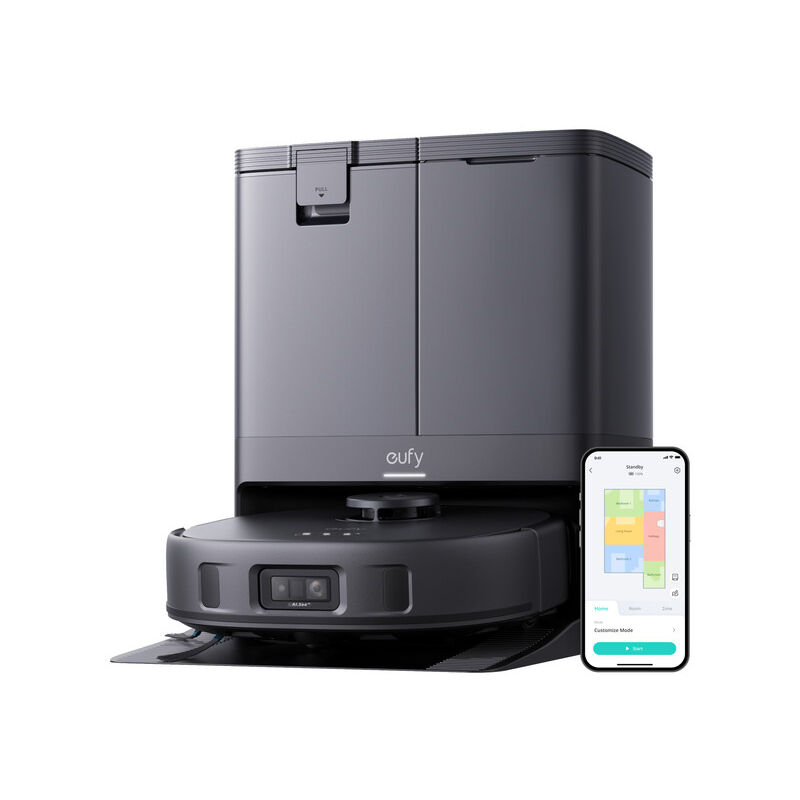 Eufy - X10 Pro Omni Aspirateur Robot avec Station, 8 000 Pa, Lavage et Séchage Automatique