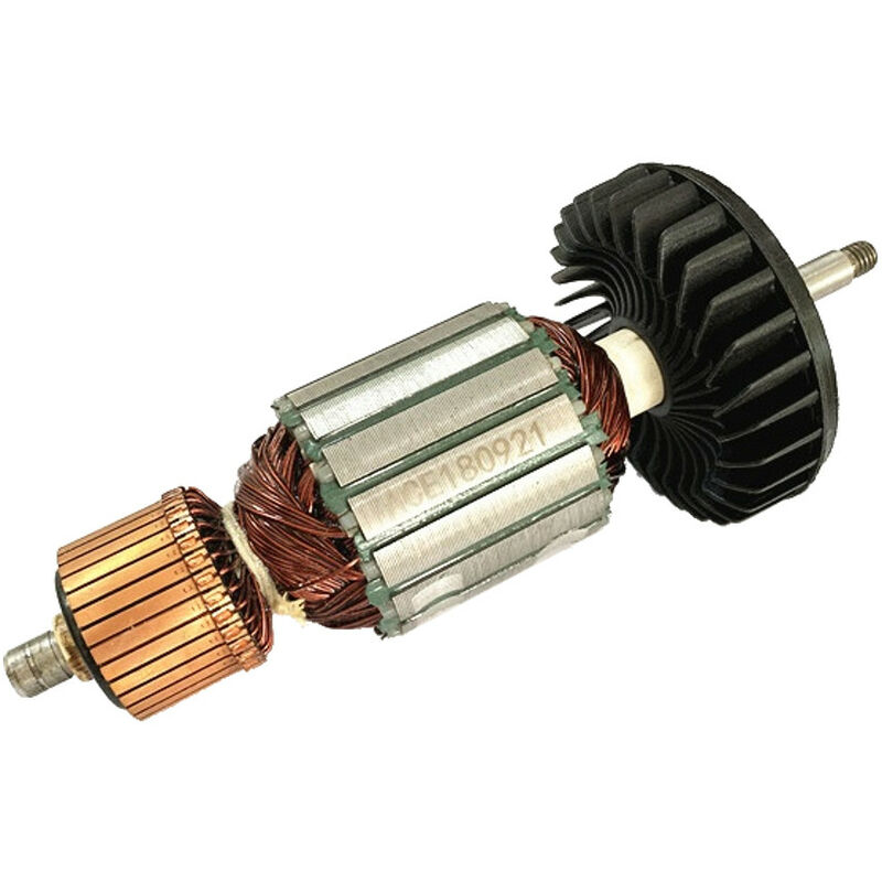 Image of Trade Shop - Anker mit Lüfter für Makita Winkelschleifer GA7020 GA9020 GA7020S GA9020S - ersetzt 517793-7 / Ersatz Motor Rotor zum Austausch