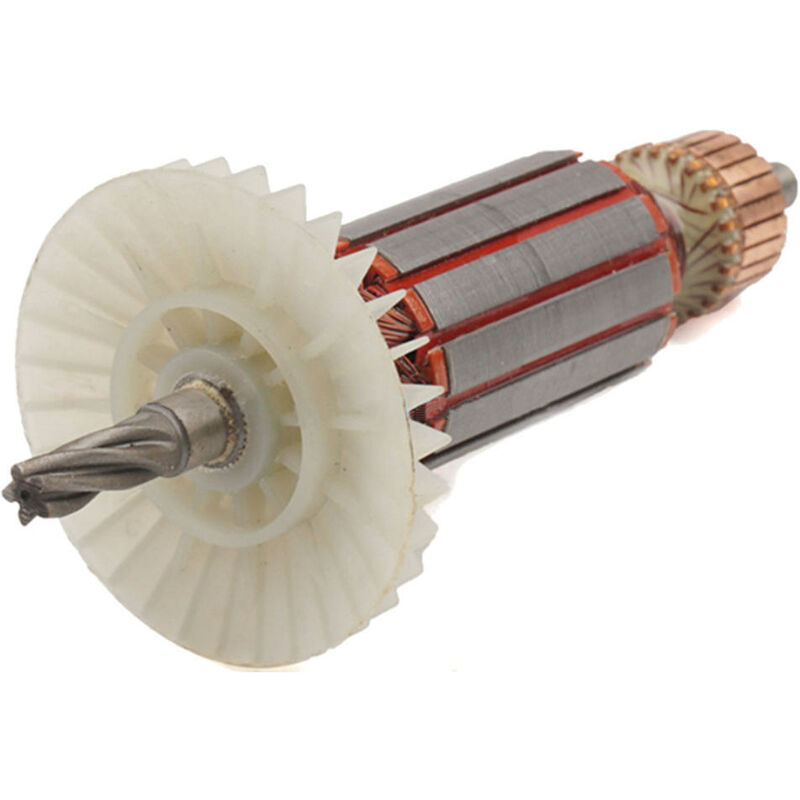 Image of Anker / Rotor / Motor Ersatzteil / Läufer / Kollektor / Polpaket mit Lüfter für Makita HR2020 HR2440 HR2440F HR2450 HR2450F HR2450FT HR2450T