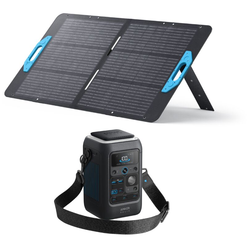 Image of Kit Batterie Anker SOLIX C300X DC mit Solarpanel 100 W (0% MwSt)
