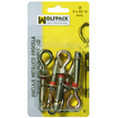 Ankerring aus Metall 8x 60/10 mm. (3 Stück)