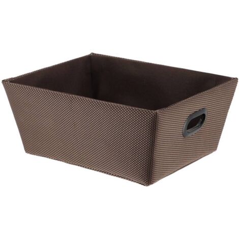 Ankleidekorb aus polyester l20,5xp26xh10,5 cm - braun - Tendance