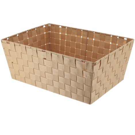 Ankleidekorb aus polyester l32,5xp45xh18 cm - beige - Tendance