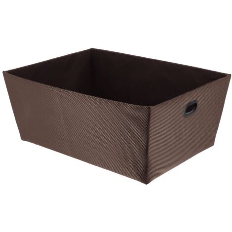 Ankleidekorb aus polyester l32,5xp45xh18 cm - braun - Tendance