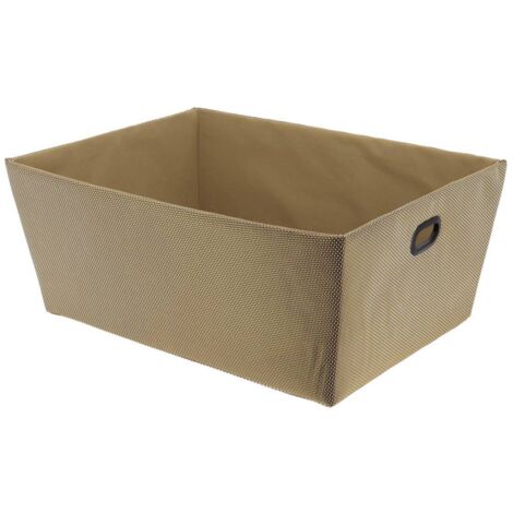 Ankleidekorb aus polyester l32,5xp45xh18 cm - vergoldet - Tendance