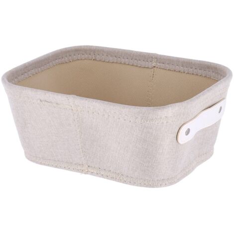 Ankleidekorb polyester + eva l20,5xp26xh10,5 cm - beige - Tendance
