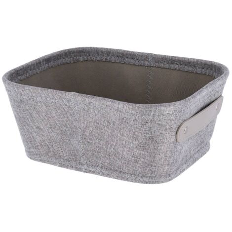 Ankleidekorb polyester + eva l20,5xp26xh10,5 cm - grau - Tendance