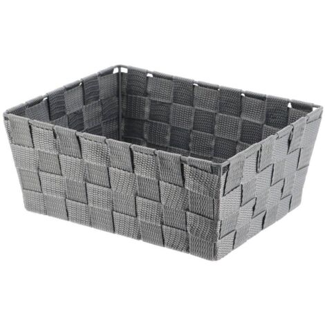 Ankleidekorb polyester h10,5xl19,5xp25cm - grau - Tendance