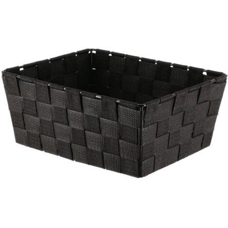 Ankleidekorb polyester h10,5xl19,5xp25cm - schwarz - Tendance