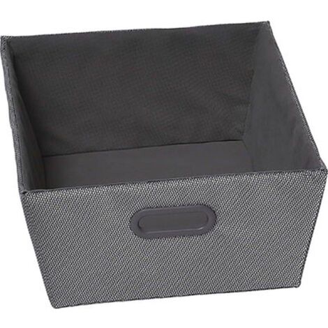 Ankleidekorb polyester h15xl32,5xp40cm - silber - Tendance