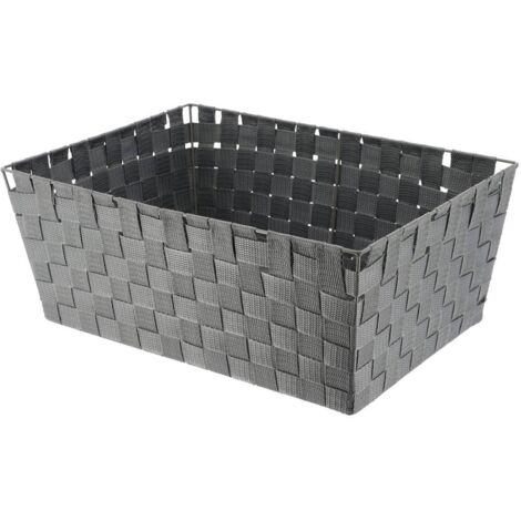 Ankleidekorb polyester h18xl32,5xp45cm - grau - Tendance