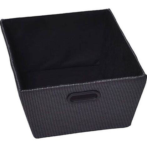 Ankleidekorb polyester h18xl32,5xp45cm - schwarz - Tendance