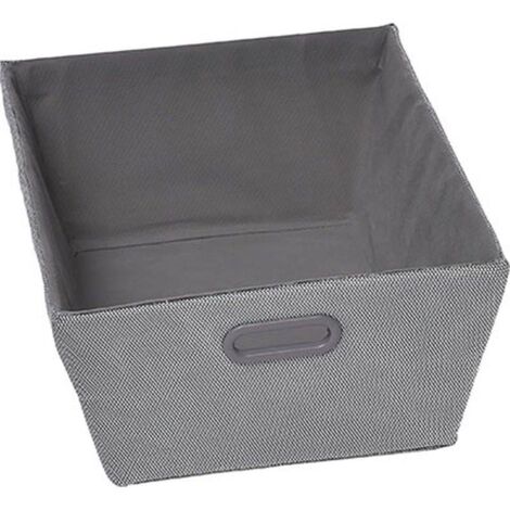 Ankleidekorb polyester h18xl32,5xp45cm - silber - Tendance
