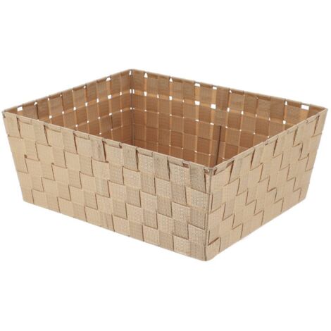 Ankleidekorb polyester l31,5xp39xh15 cm - beige - Tendance