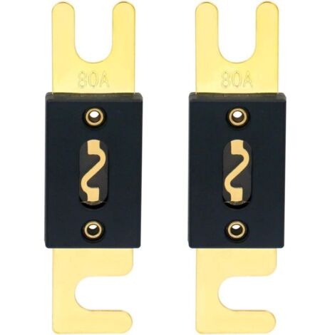 ANL Sicherung 80A Auto-Audiosystem Gold und Schwarz 2er-Pack