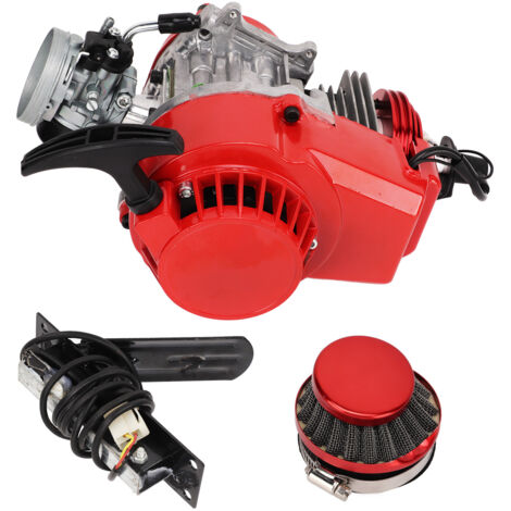 Anlasser, 49 2-Takt-Anlasser mit Kraftstofffilter und Gaszugkabelbaum für Pocket Bike, Mini Dirt Bike, Pit Bike, Quad, ATV.